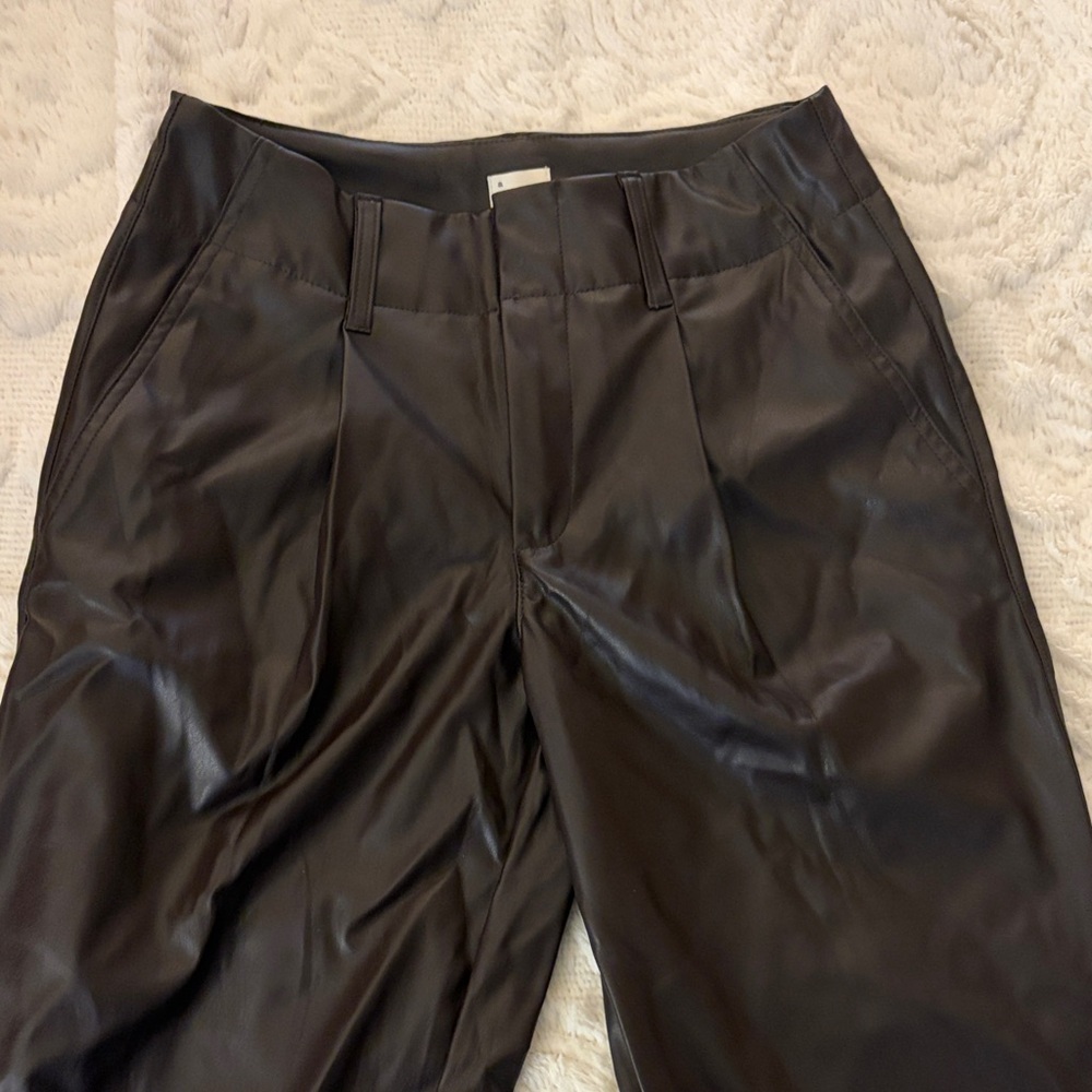 Women’s size 2 Cropped Faux Leather Pants